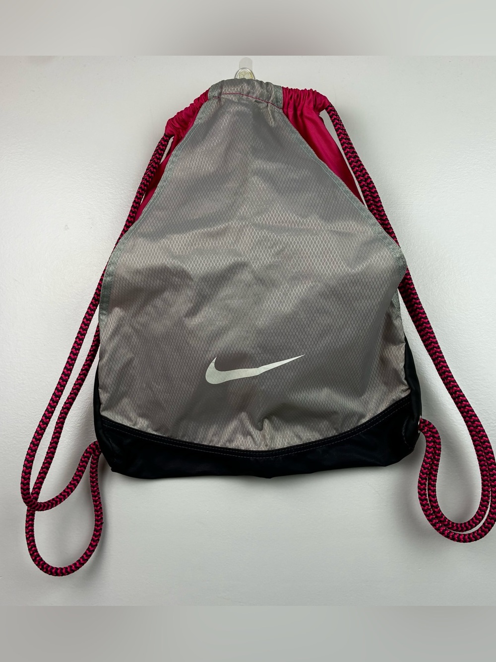 Nike Nylon Gym Sack Drawstring Backpack Bag